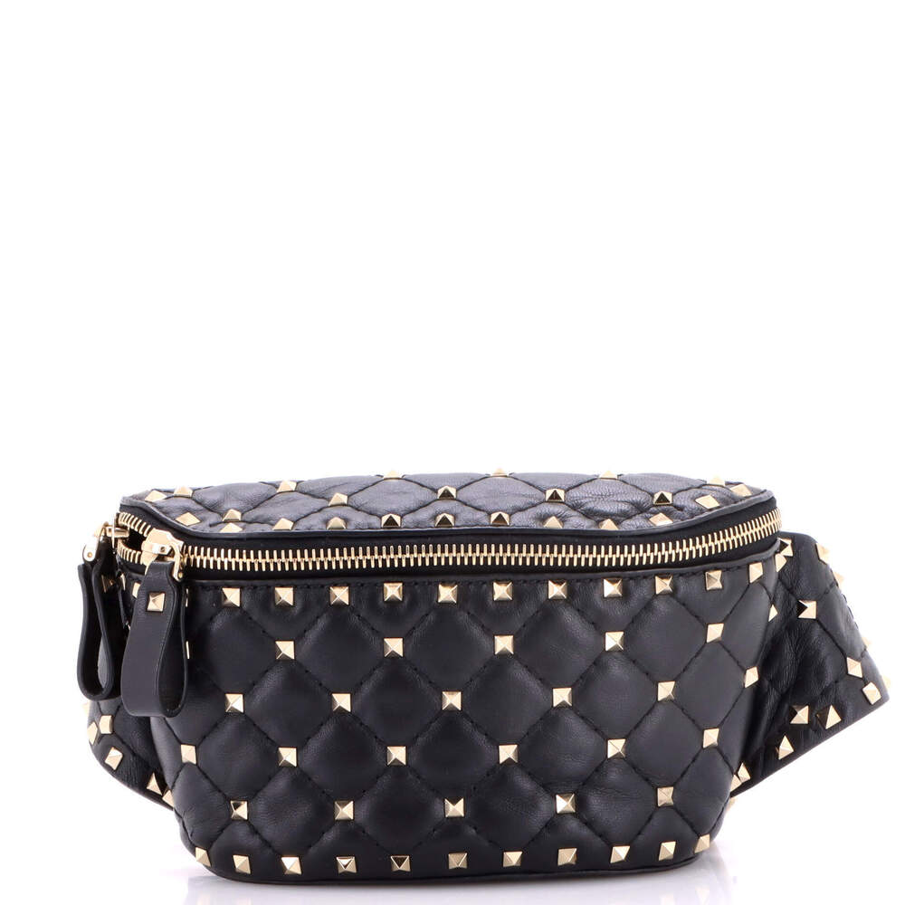 Valentino Garavani Small Rockstud Spike Belt Bag Quilted Leather